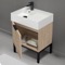 Modern Bathroom Vanity, Free Standing, 24